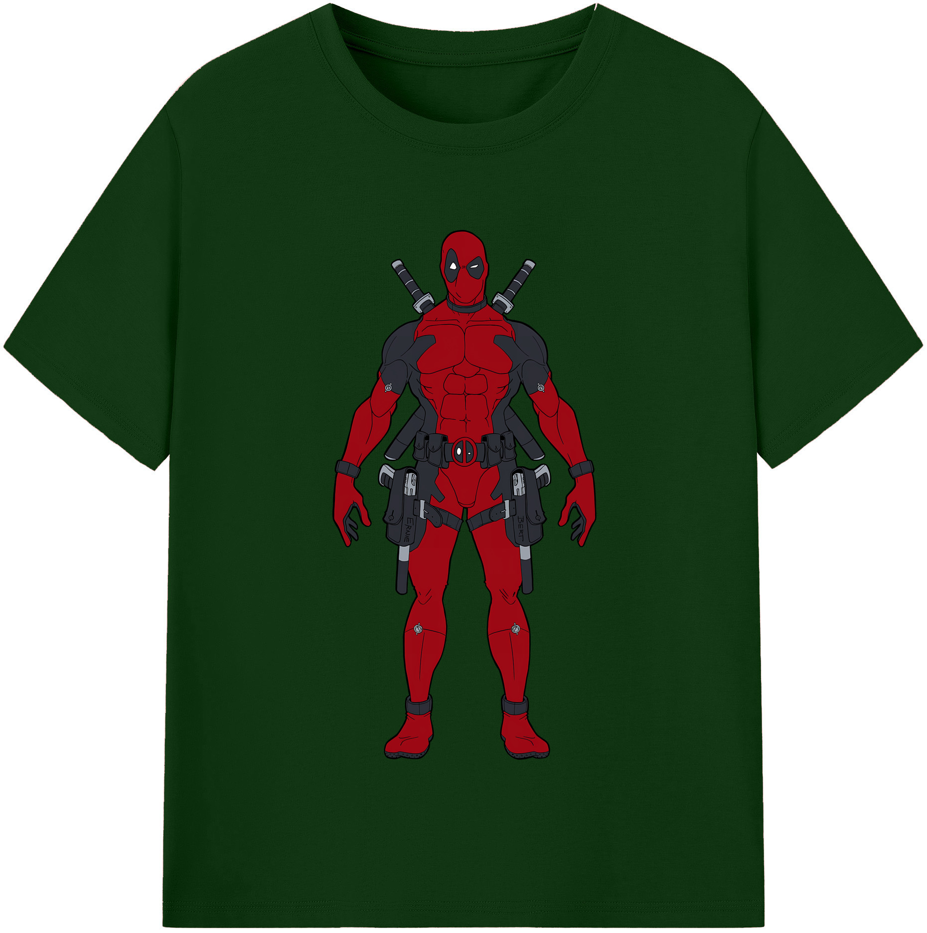 （画像用） Deadpool デッドプール 綿100％半袖Tシャツ（フロントプリント）
